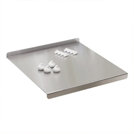 Skärbräda i rostfritt stål med uppvik - 30x30 cm