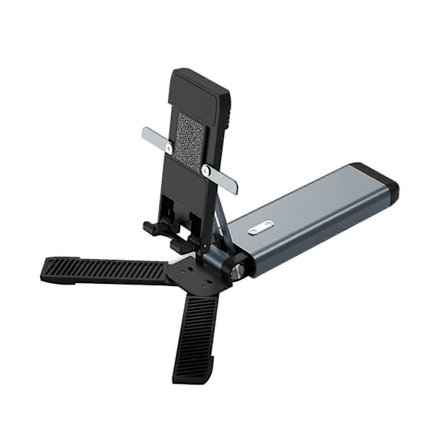 Mobiltelefon Bordsställ Halkfritt Teleskopisk Vinkel Höjd Telefonställ