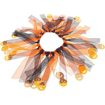 Halsbånd for kjæledyr Halloween Dekorativt Hundebånd Dekorative Kattehalsbånd Varer Dekorer Polyester (l-diameter 31-36cm)