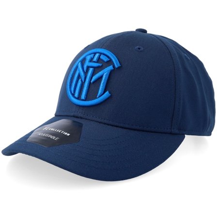 Fan Ink - Football Blauw adjustable Cap - Football Beyond Borders Inter Milan Navy Adjustable @ Hatstore