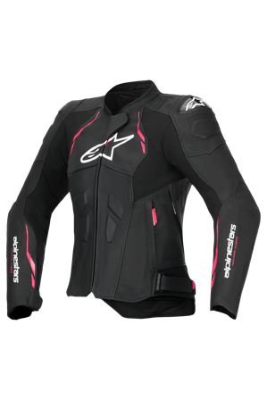 Alpinestars Stella Dusk Women's MC Jacket Black/White/Diva Pink 50