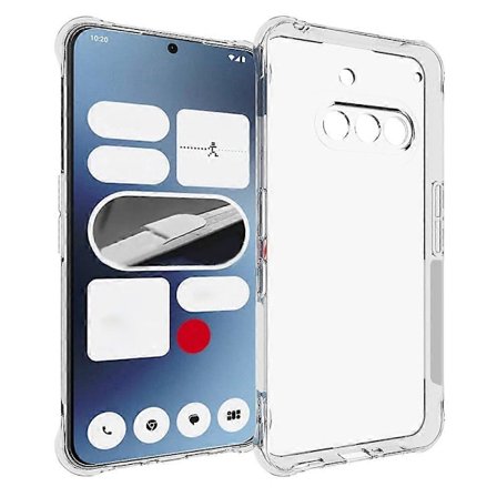 TPU-deksel til Nothing Phone (3a) - Sklisikkert, transparent mobildeksel