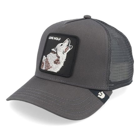 Goorin - Grå trucker Keps - Lone Wolf A-frame Grey Trucker @ Hatstore