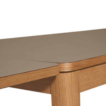 Holdbar Zusatzplatten, 2 Stück | 50x100cm in Latte, moderne Ansteckplatten für Esstische, pflegeleichte Oberfläche, Uni-Design, Erweiterung