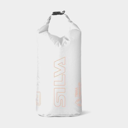 Drybag / saco estanque Silva Terra, 70D, 12 litros, branco/laranja