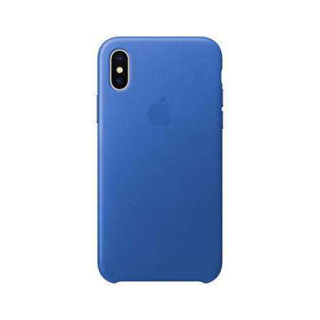 Apple Iphone X Läderfodral - Elektrisk Blå Blå