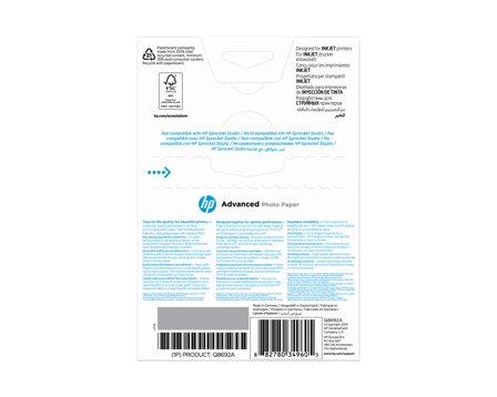HP Advanced Glossy Photo Paper - fotopapir - blank - 100 ark - 100 x 150 mm - 250 g/m²