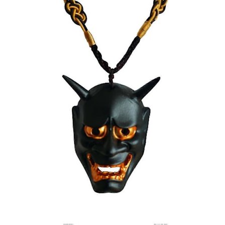 Hannya Mask Halsband Etnisk Karakteristisk Smiley Ansikte Halsband Hänge