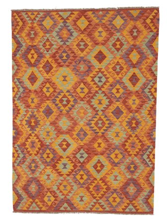 Kilim Afghan Old Style Rug 175X252 Wool, Afghanistan