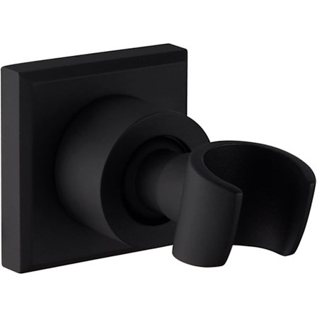 (Rund)Svart Dusjholder i Rustfritt Stål Dusjhodeholder Vegg