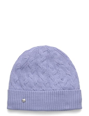 Cable Knit Hat Blue Daily Sports