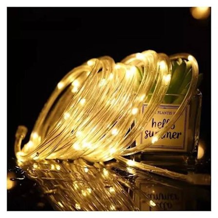 LED-lysslange til indendørs og udendørs brug, dekorationsbelysning, julebelysning 22m-FD-