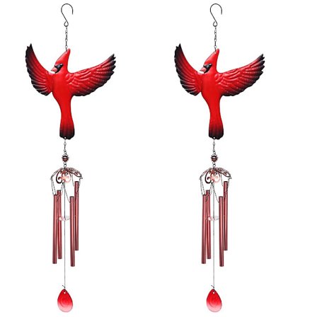 2 stk Kreativ Vindklokkedesign Jern Hengepynt Fugl Design Henger