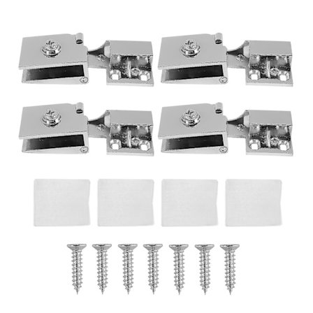 4-pack Glasdörr gångjärn Glas skåpsdörr Vinkällare gångjärn Glas