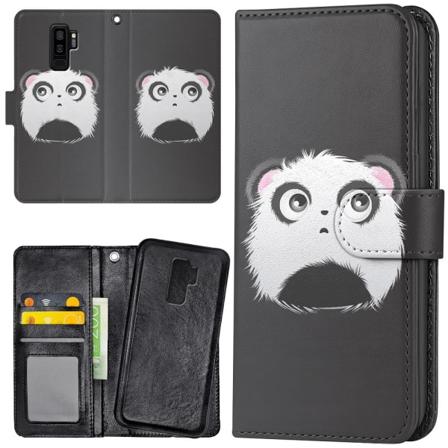 Samsung Galaxy S9 Plus - Plånboksfodral/Skal Pandahuvud