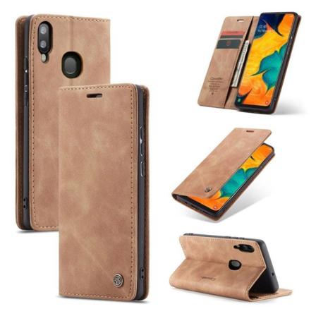 CaseMe Samsung Galaxy A40 Vintage kotelot - Ruskea Brown