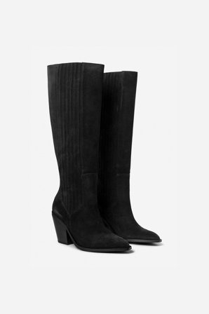 CAMILLA PIHL - Wilma Knee Boots - Black Suede Size41