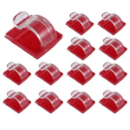 Udendørs Lysstrengskroge, 50-pak Clips, Klar Krog med Vandtæt Klæbende Montering Lampe