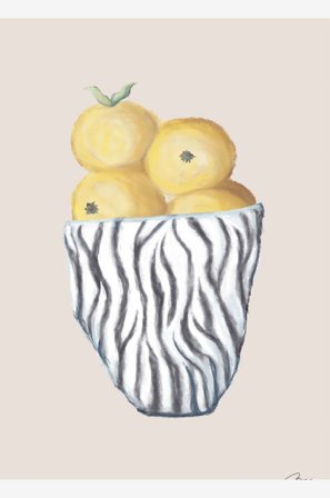 Pelcasa - Poster Zebra Bowl - Beige - Postere - Fra Homeroom