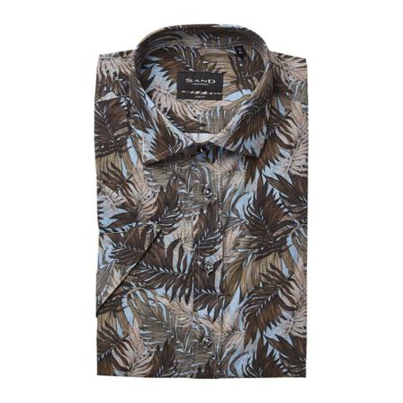 Sand State N Flower Print Shirt Blå, Herre Skjorter