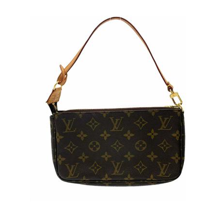 Louis Vuitton Vintage, Pre-owned Pochette Accessoires Monogram Bag Bruin, Dames, Maat:ONE Size,Canvas