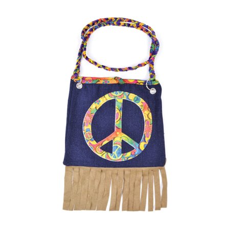 Bristol Novelty Peace Symbol Hippie Handväska En Storlek Flerfärgad