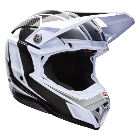 Kask Cross BELL Moto-10 Mips Złamany Biały/Czarny/Szary L