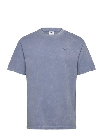 PUMA Ess Elevated Relaxed Wash Tee - Blue - M