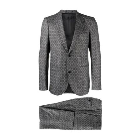 Emporio Armani Suit Sets grå, Herr Kostymer, Herr, Storlek: M