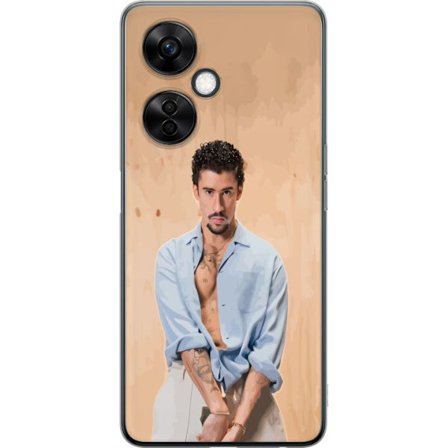 Yhteensopiva Puhelinkuori OnePlus Nord CE3 Bad Bunny Super Bowl-inspiroima grafiikka, jossa NFL-trofe ja San Franciscon silta urheilusuunnittelussa