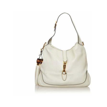 Gucci Vintage, Pre-owned Shoulder Bag Wit, Dames, Maat:ONE Size,leer