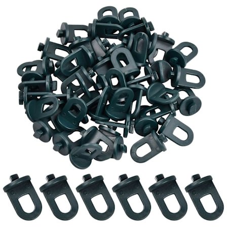 50 kpl kasvihuonekoukku, kestävät muovipidikkeet kasvihuoneeseen, (Gre MUC