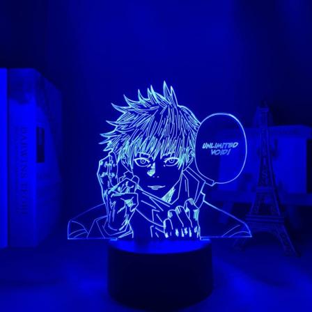 3D Illusion Jujutsu Kaisen LED Anime Lampa 16 Färger Ändra R