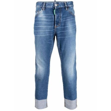 Dsquared2, Jeans Blauw, Heren, Maat:L,elastaan