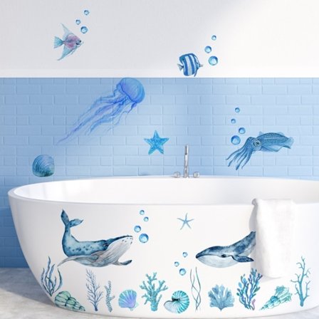 Wall Stickers Badekar Sticker Manet Bubble Wall Stickers