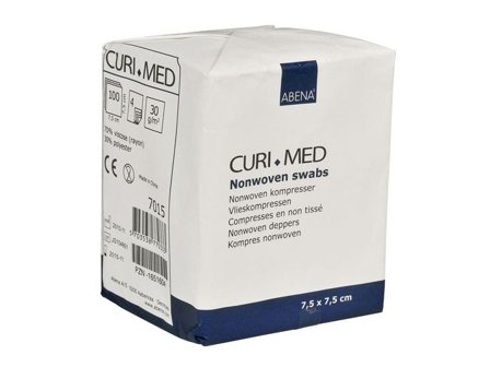 ABENA Kompress CURIMED NW 4l 7,5x7,5cm 100/fp - Lyreco - Sjukvård och omsorg - Förband och fixering - Kompresser