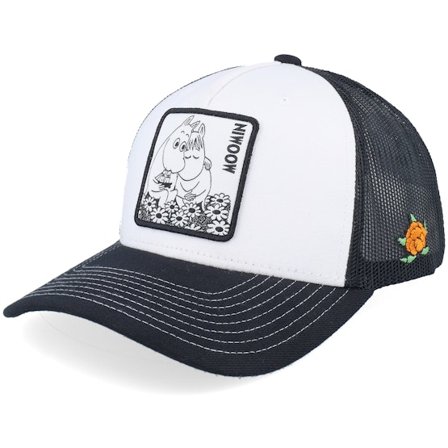 SQRTN - White trucker Gorra - Love Moomin White/Black Trucker @ Hatstore