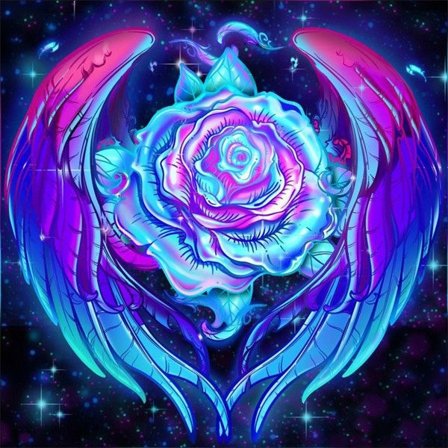 30 x 40 cm, Symphonic Rose Diamond Painting Broderi Diamant Maleri Lerretet 5d Maleri Barn Voksen Rhinestone Masse Puslespill Tegning Veggdekorasjon 