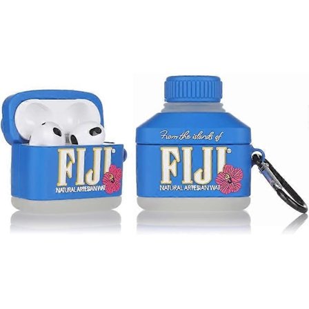 Passform designad för Airpods 3:e generationen 2021, Silikon Tecknad Sött Fodral Skyddande Stötsäkert Skal för Airpods 3 FiJi