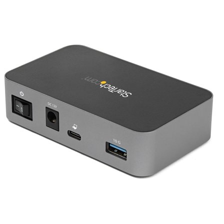 StarTech 4-Port USB C Hub - USB 3.1 Gen 2 (10Gbps) - 3x USB-A & 1x USB-C - Powered - Universal Power Adapter Included (HB31C3A1CS) - hub - 4 porter