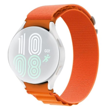 Samsung Galaxy Watch 5 / 4 nylonarmband med spänne i G-kroksstil - Orange