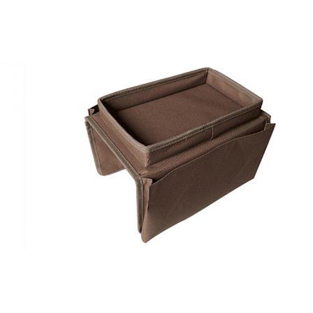 (Brun) Soffa Armstödsförvaringsväska, Soffa Fjärrkontroll Stativ Soffa Oxford