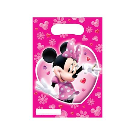 Disney Minnie Mouse Partyväskor (6-pack) One Size Rosa/Vit Pink/White One Size