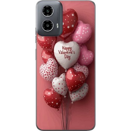 Yhteensopiva Puhelinkuori Motorola Motorola Moto G34 Ystävänpäivän ilmapallot