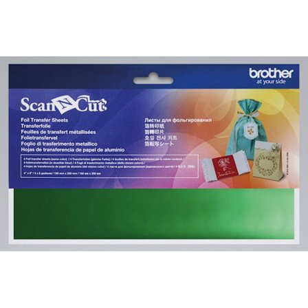 4 METALLISERET BLAD GRØN - 10X20 CM - SCANNCUT