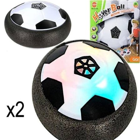 2-pack Air Power Hover boll inomhusfotboll med LED-ljus, svävande fotboll