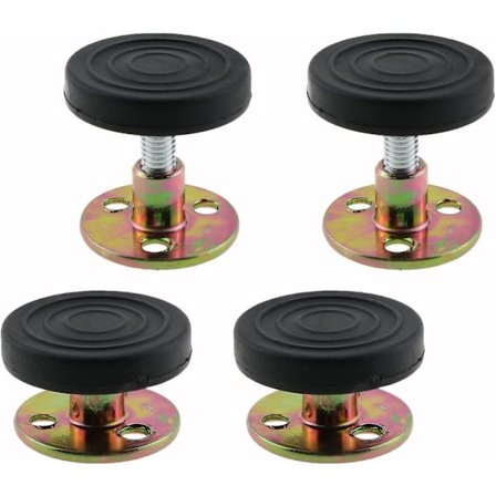 4 stk. 30-40 mm justerbare gevind Sengestel Rystesikre Værktøj Gavlpropper til Senge Skabe Sofaer