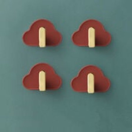 Självhäftande väggkrok, 4-pack, rostfri och vattentät