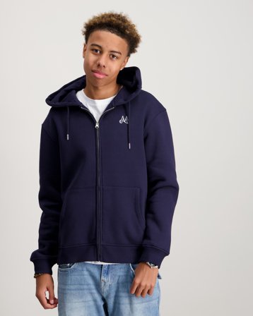 MAGGIORE M Logo Fleece Zip Hoodie Bleu Sweats à capuche Garçon - Kids Brand Store