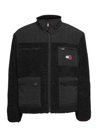 Tjw Sherpa Mix Jacket Black Tommy Jeans